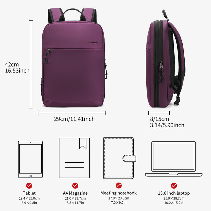 Buy Tigernu TB-S slim backpack for women black