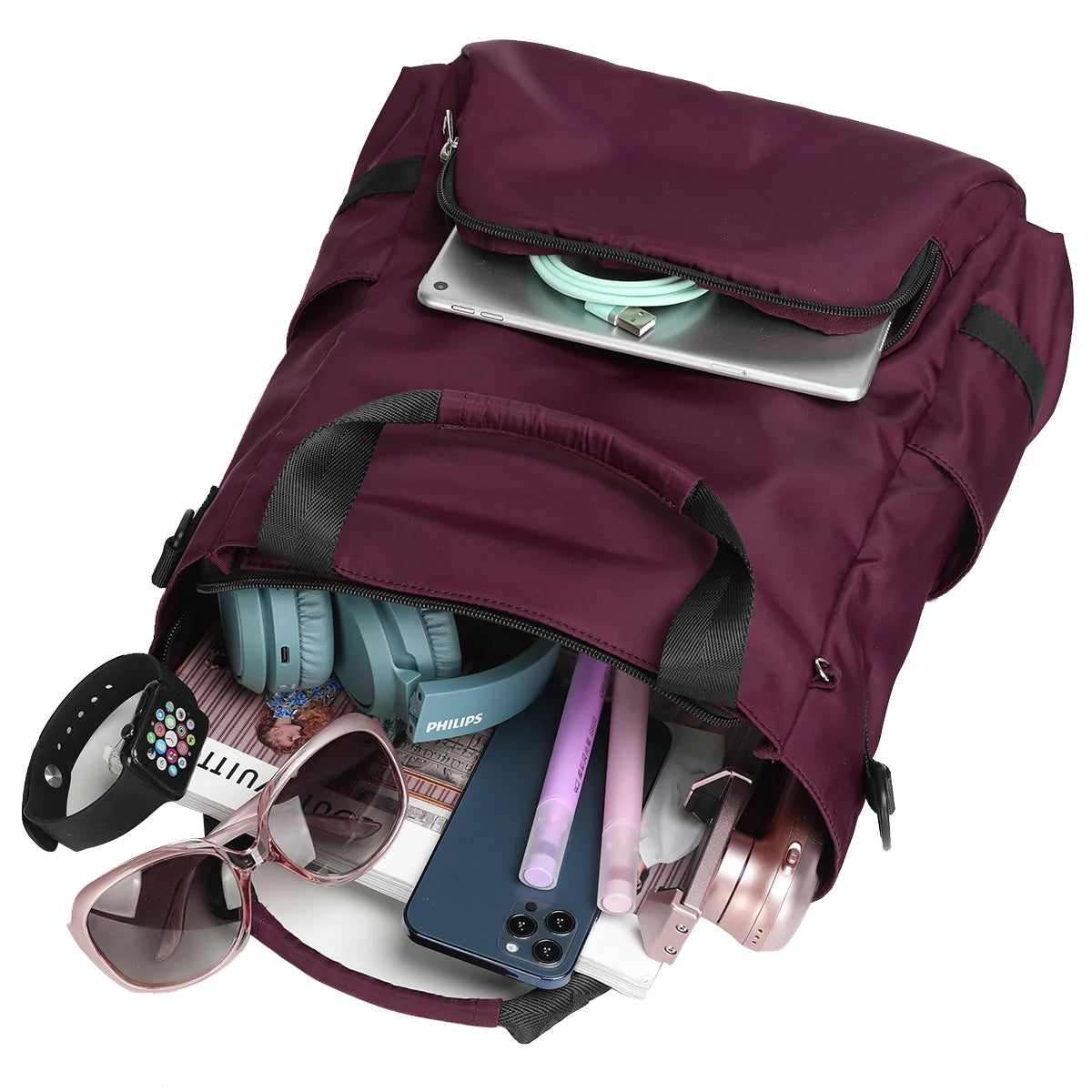 Tigernu T-SL  Casual Tote Backpack for Women Peach