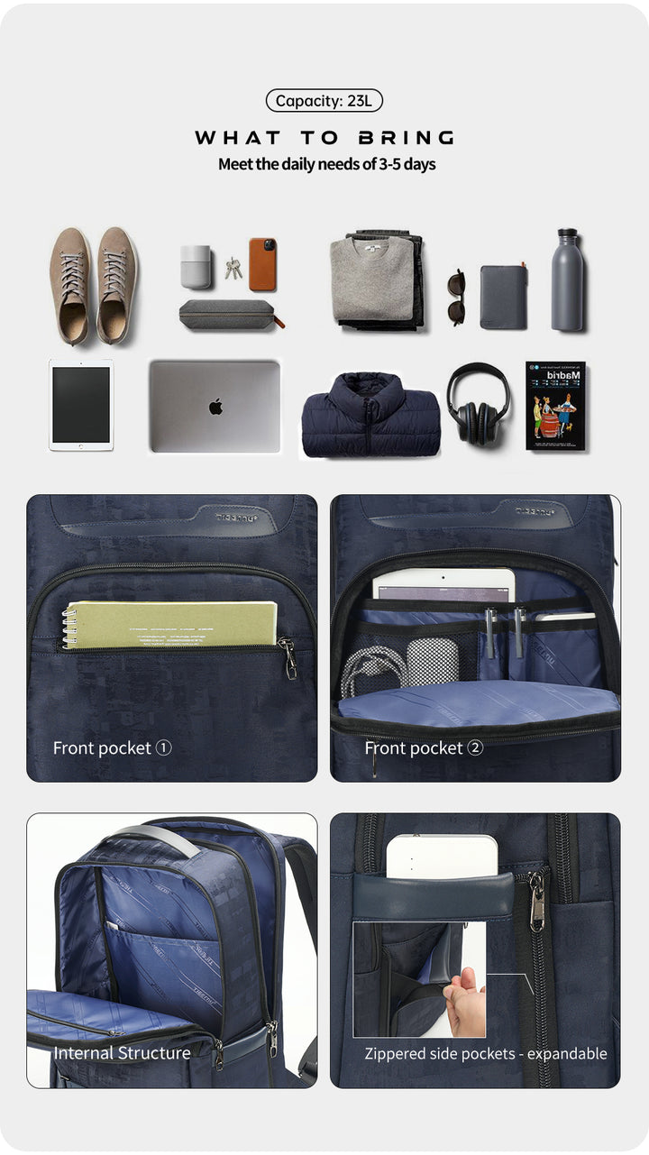 Buy Tigernu Retro Laptop Backpack Blue