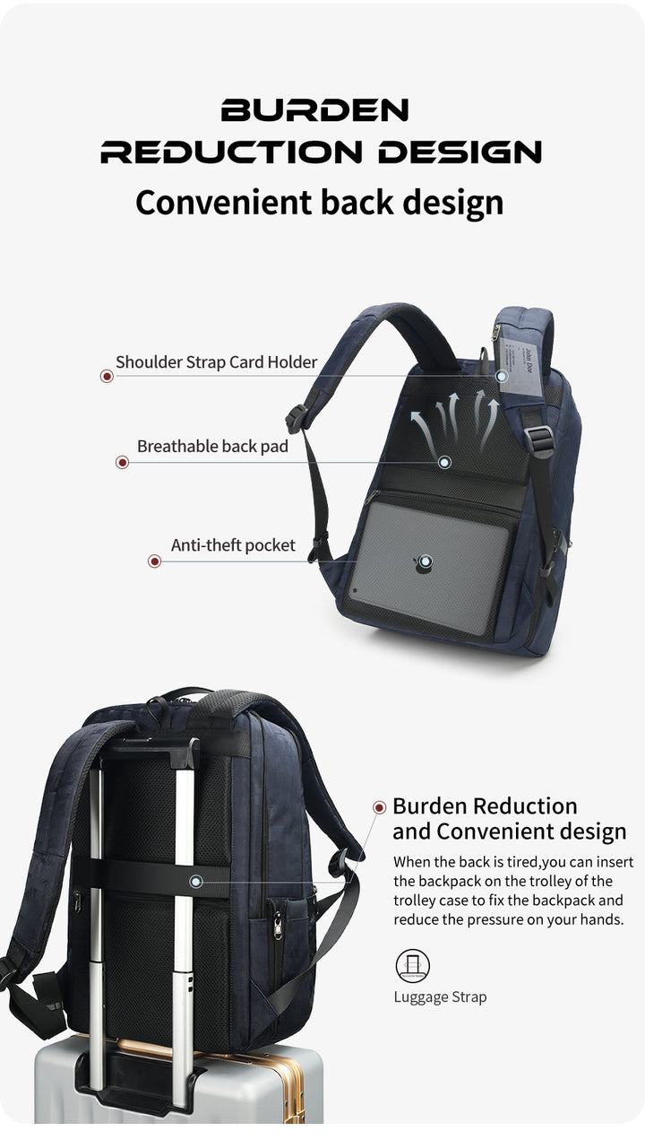 Buy Tigernu Retro Laptop Backpack Black