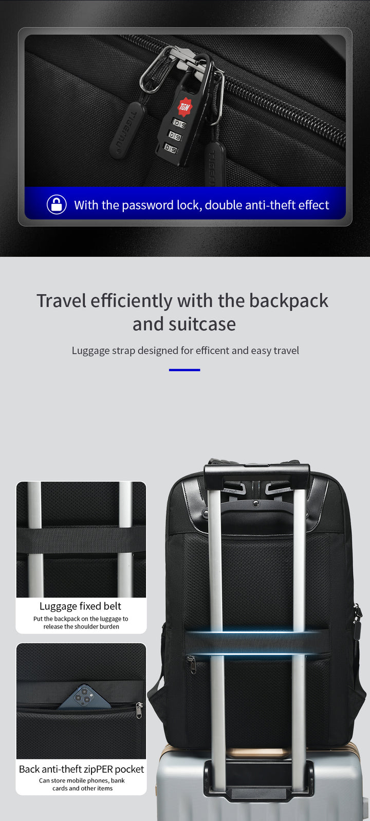 Buy Tigernu TGN -07 17" travel backpack